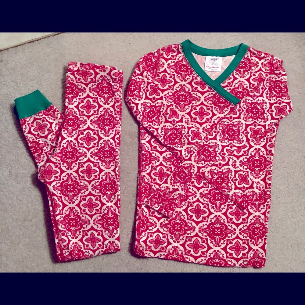 Hanna Andersson Holiday pajamas, size 10 (140) EUC